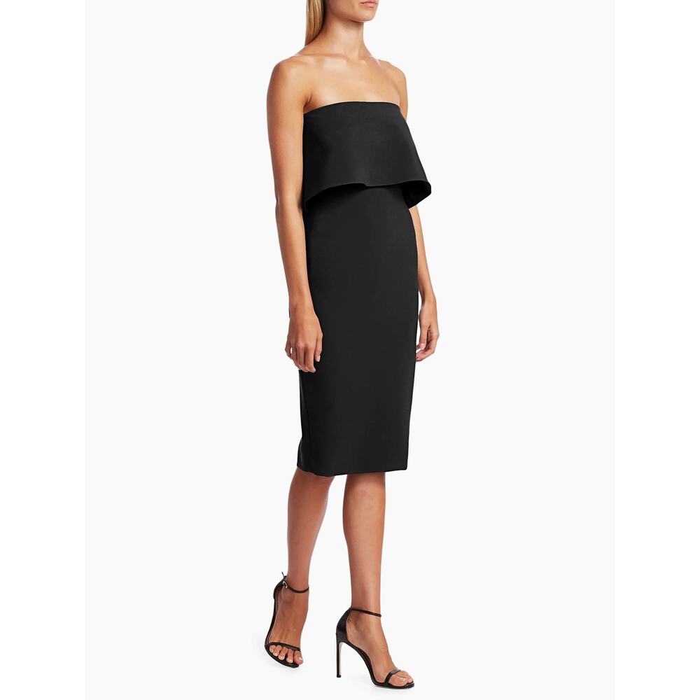 Likely Driggs Black Strapless Sheath Special Occasion Cocktail Party Dress Sz 10 - Picture 3 of 10